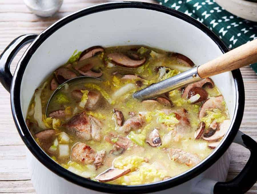 Pork Belly and Cabbage Soup