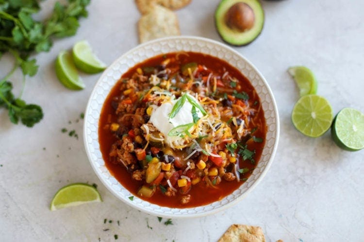 Instant Pot Turkey and Vegetable Chili