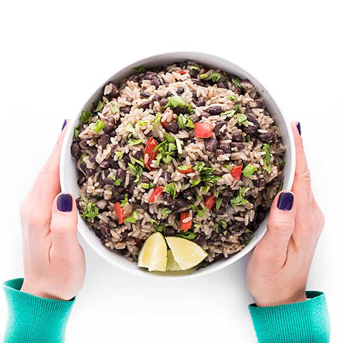 Lemon Rice with Black Beans