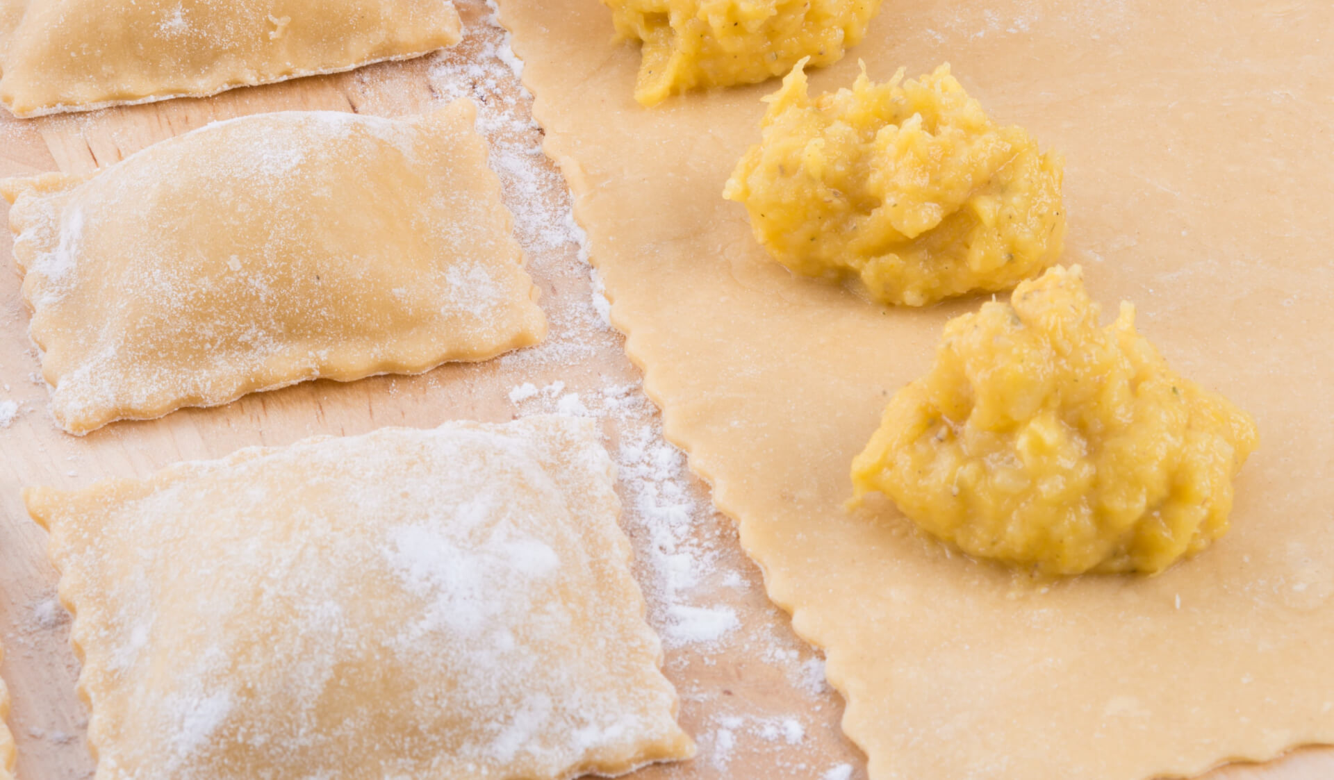 Ravioli de calabaza