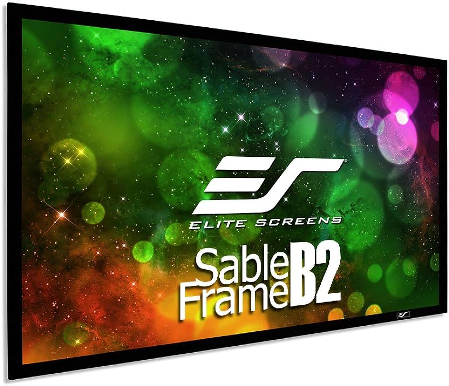 Elite Screens Sable Frame B2, 120 inch Diagonal 16:9 Fixed Frame Projection Screen