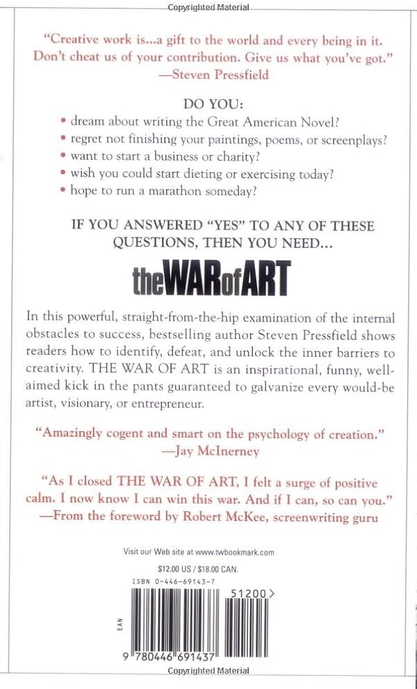 The War of Art: Break Through the Blocks and Win Your Inner Creative Battles