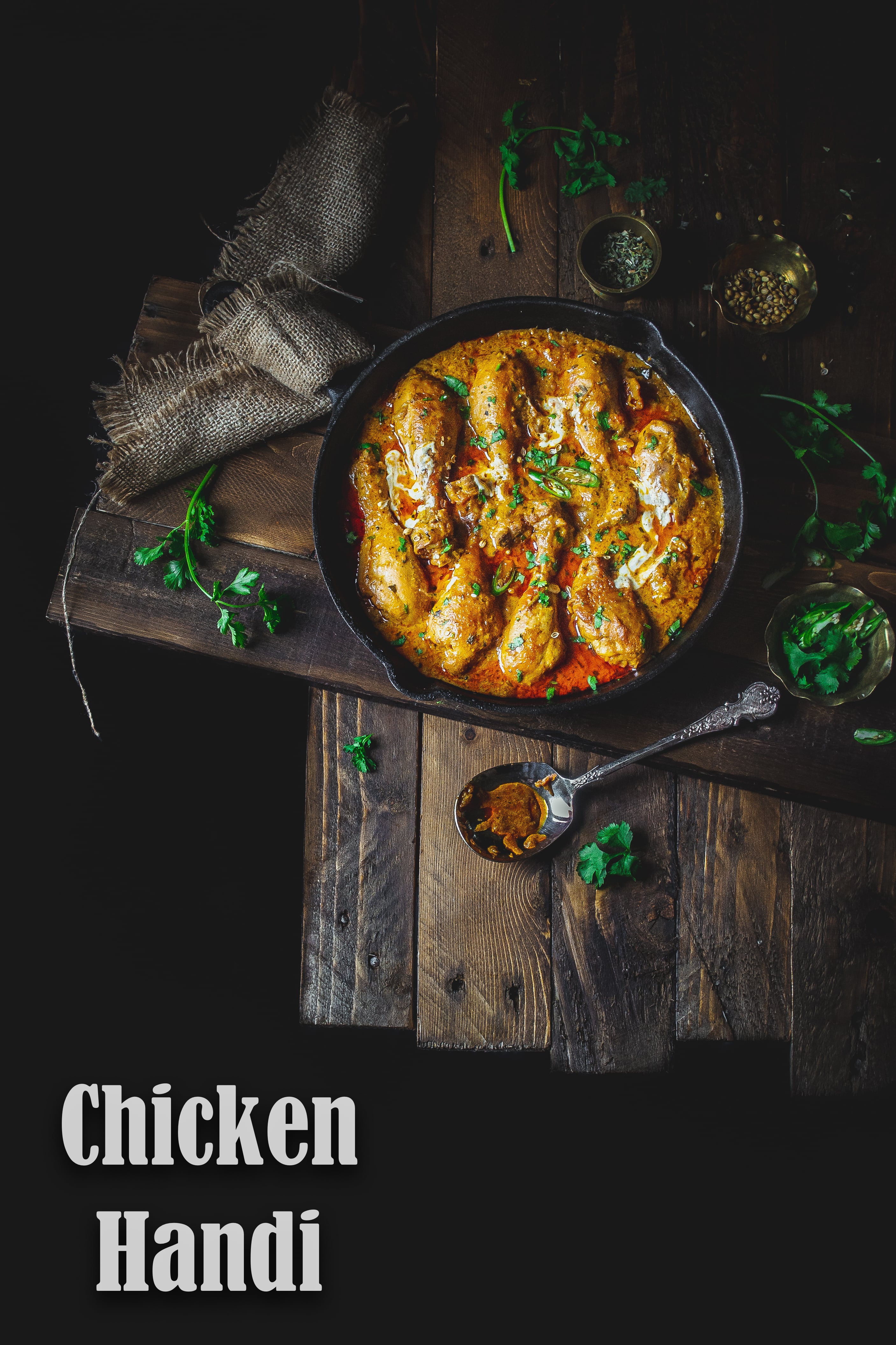 Spinach Chicken Handi