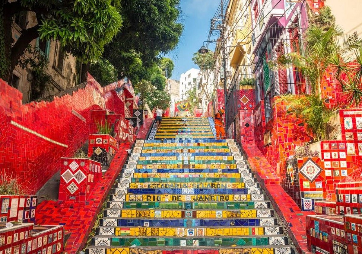 Visit the Selaron Steps