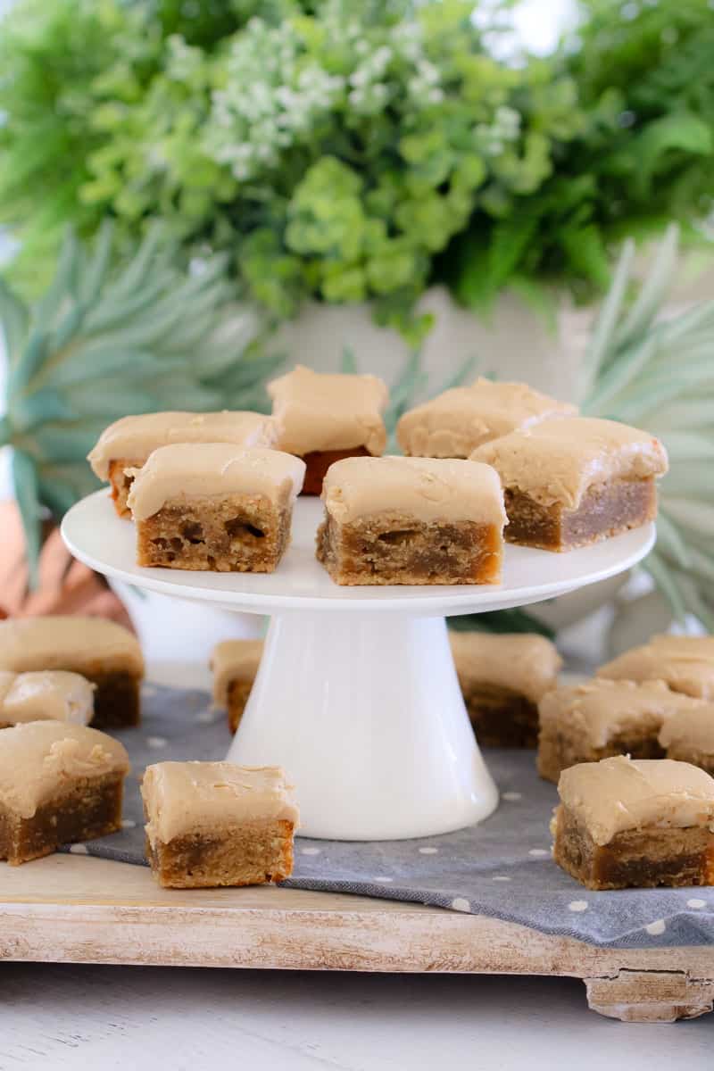 Caramel Banana Cake Bars with Thermomix
