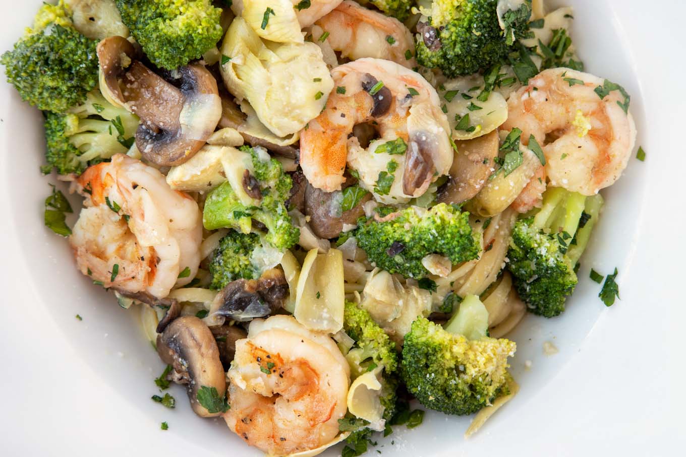 Linguine with Shrimp and Broccoli