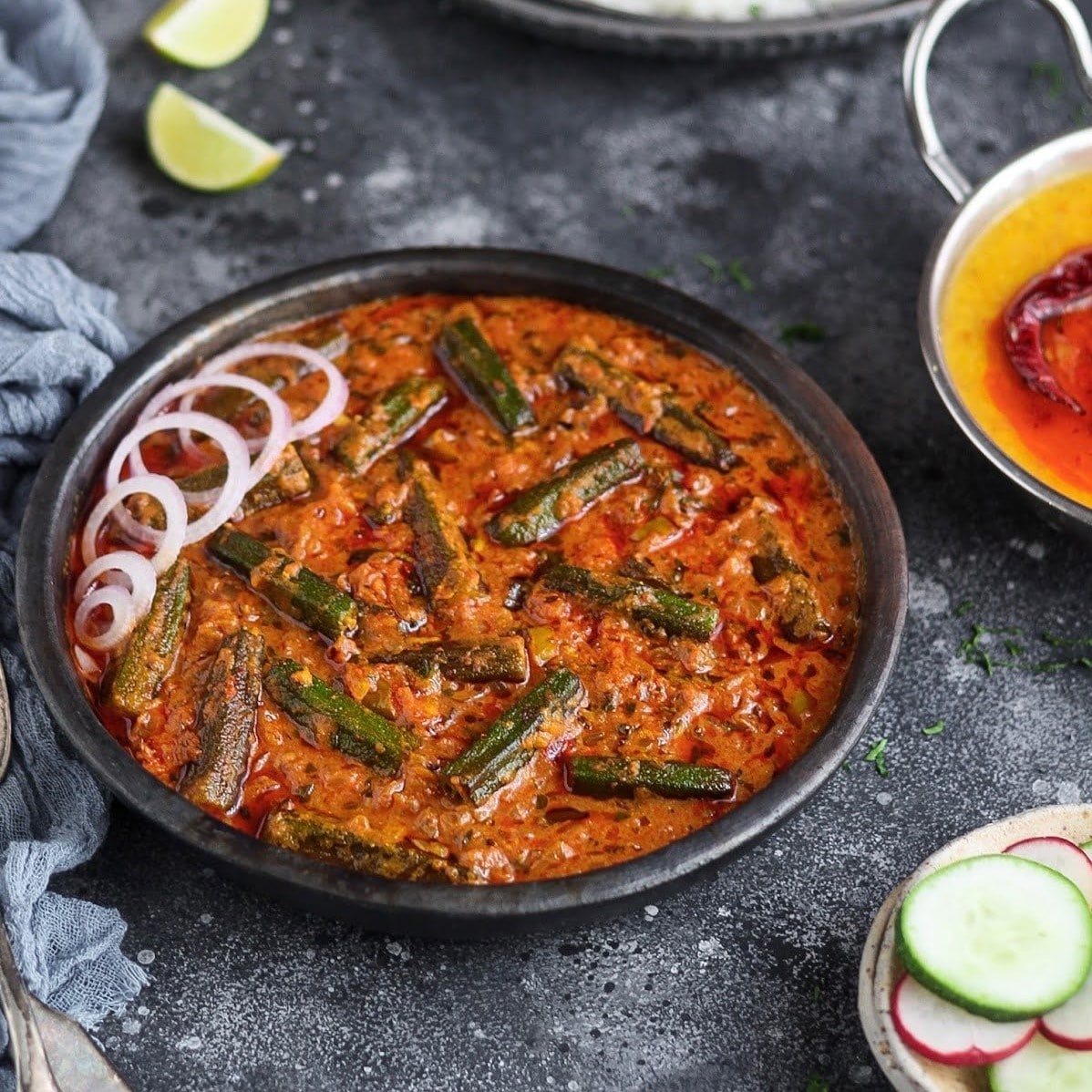Paneer Bhindi Masala with Coconut Milk