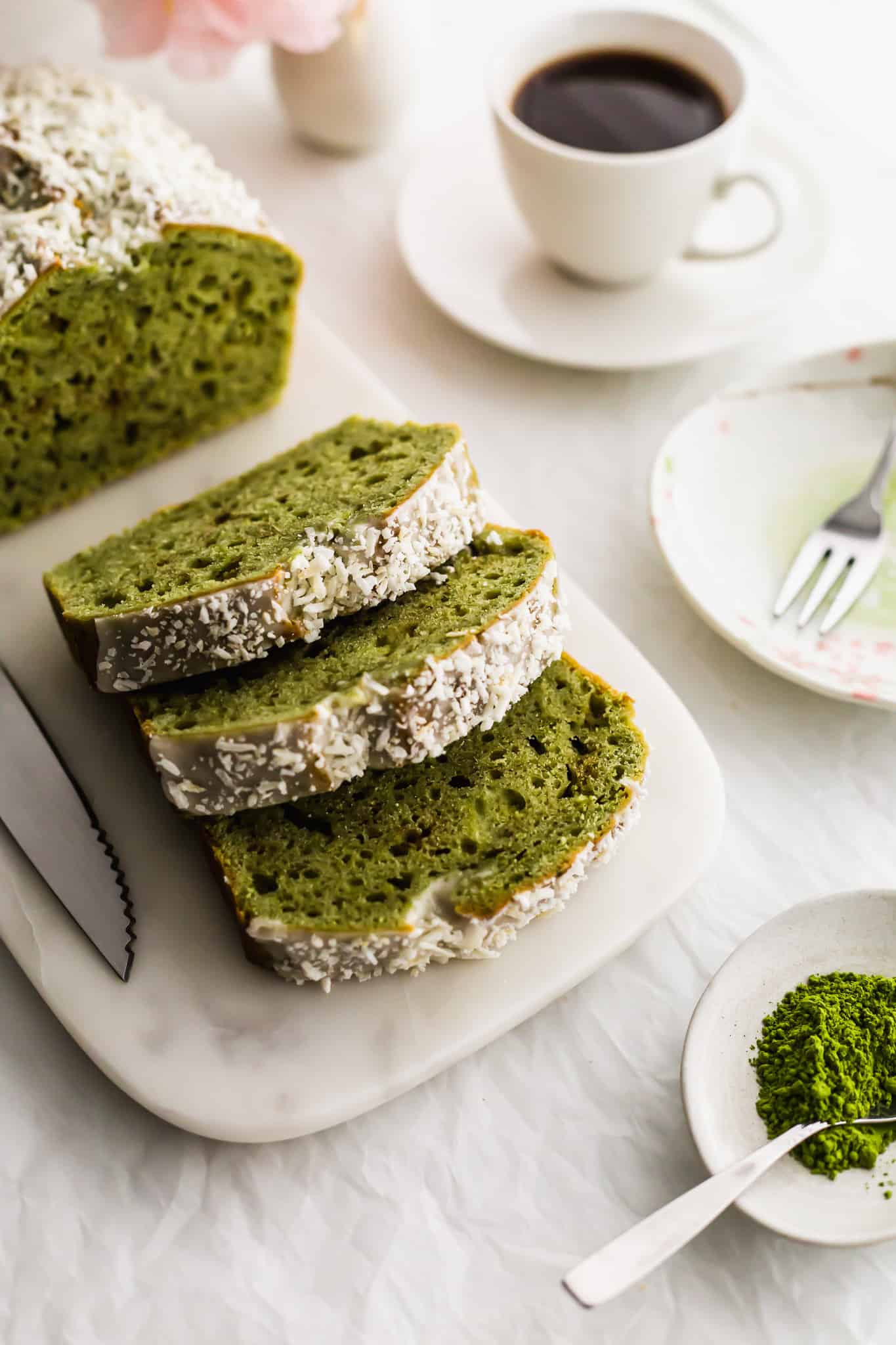 Matcha Coconut Cake