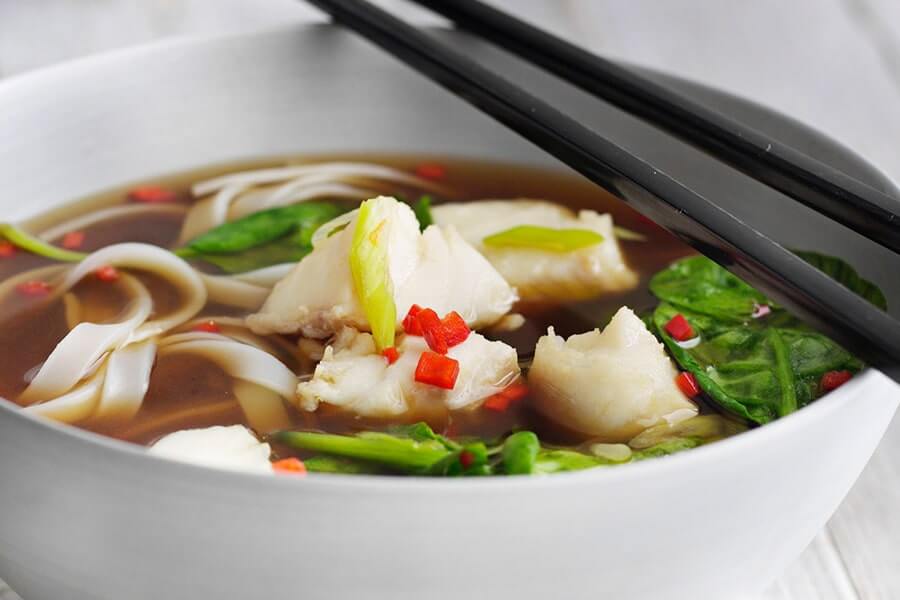 Sopa de pescado con toque picante
