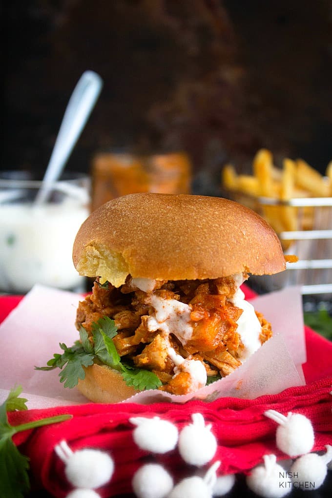 Butter Chicken Burgers