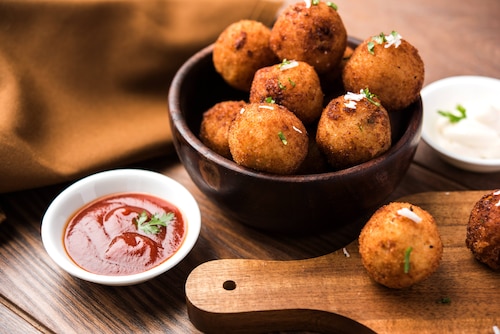 Croquetas de pollo con espinacas