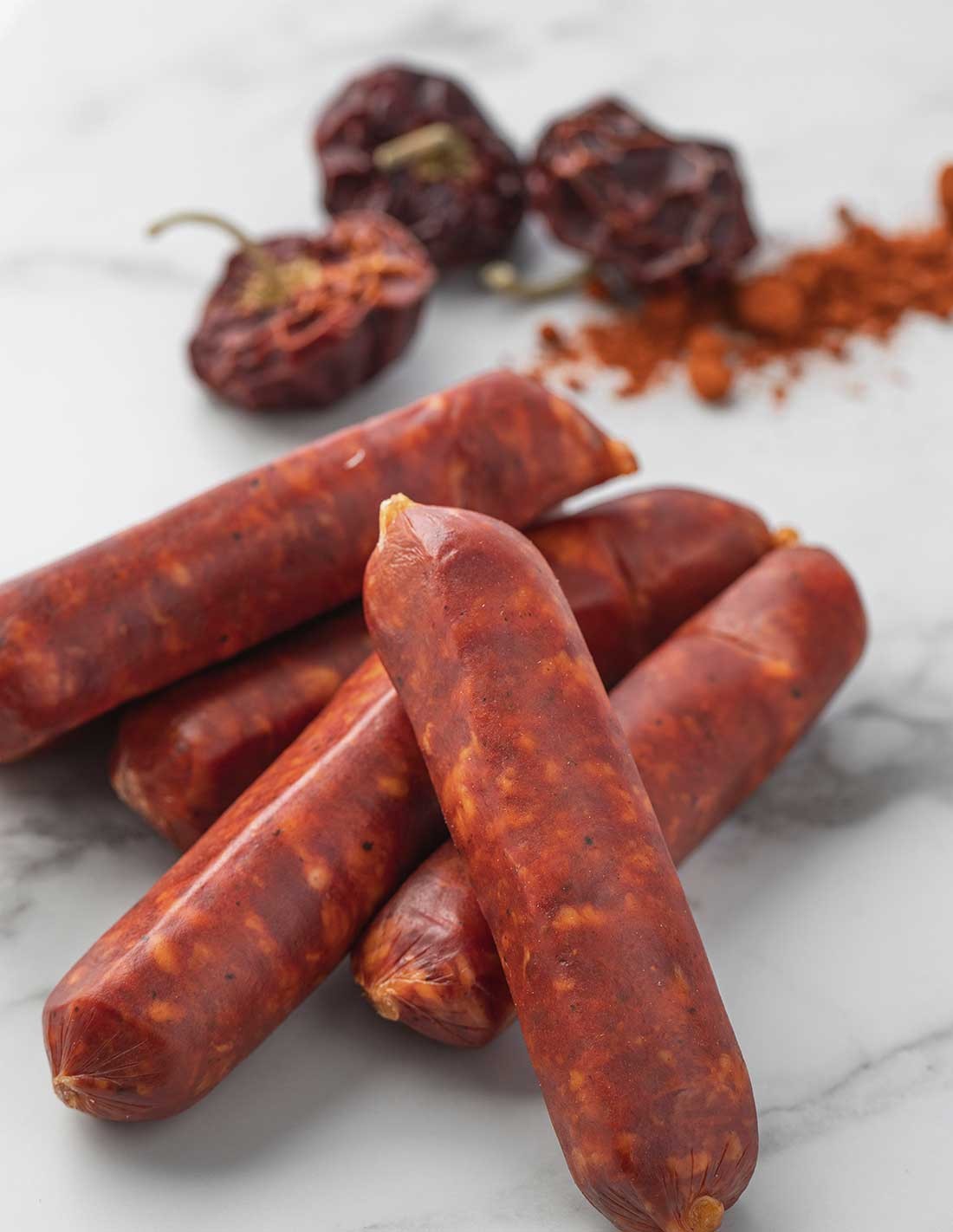 Pochas con chorizo y hierbas mediterráneas