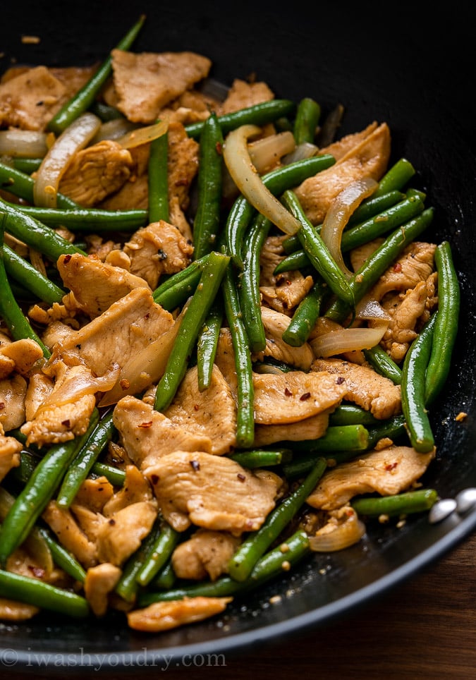 Green Bean and Chicken Stir Fry