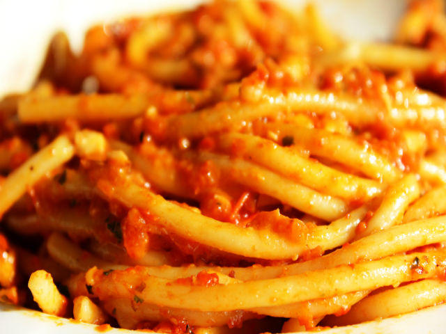 Trenette al Pesto di Peperoni