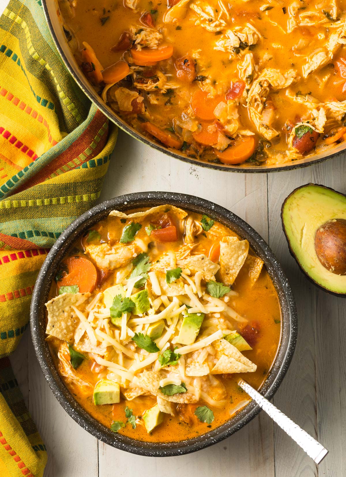 Spicy Chicken Tortilla Soup