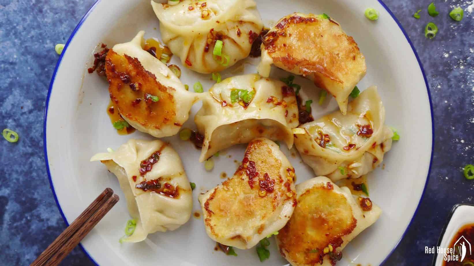 5. Spicy Sichuan Vegetable Dumplings