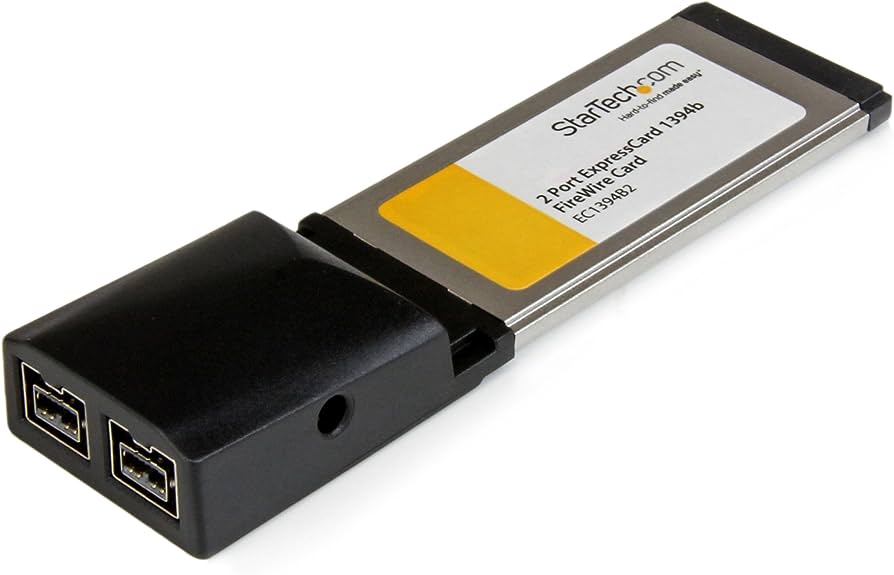 StarTech.com 2 Port ExpressCard 1394a FireWire Laptop Adapter Card