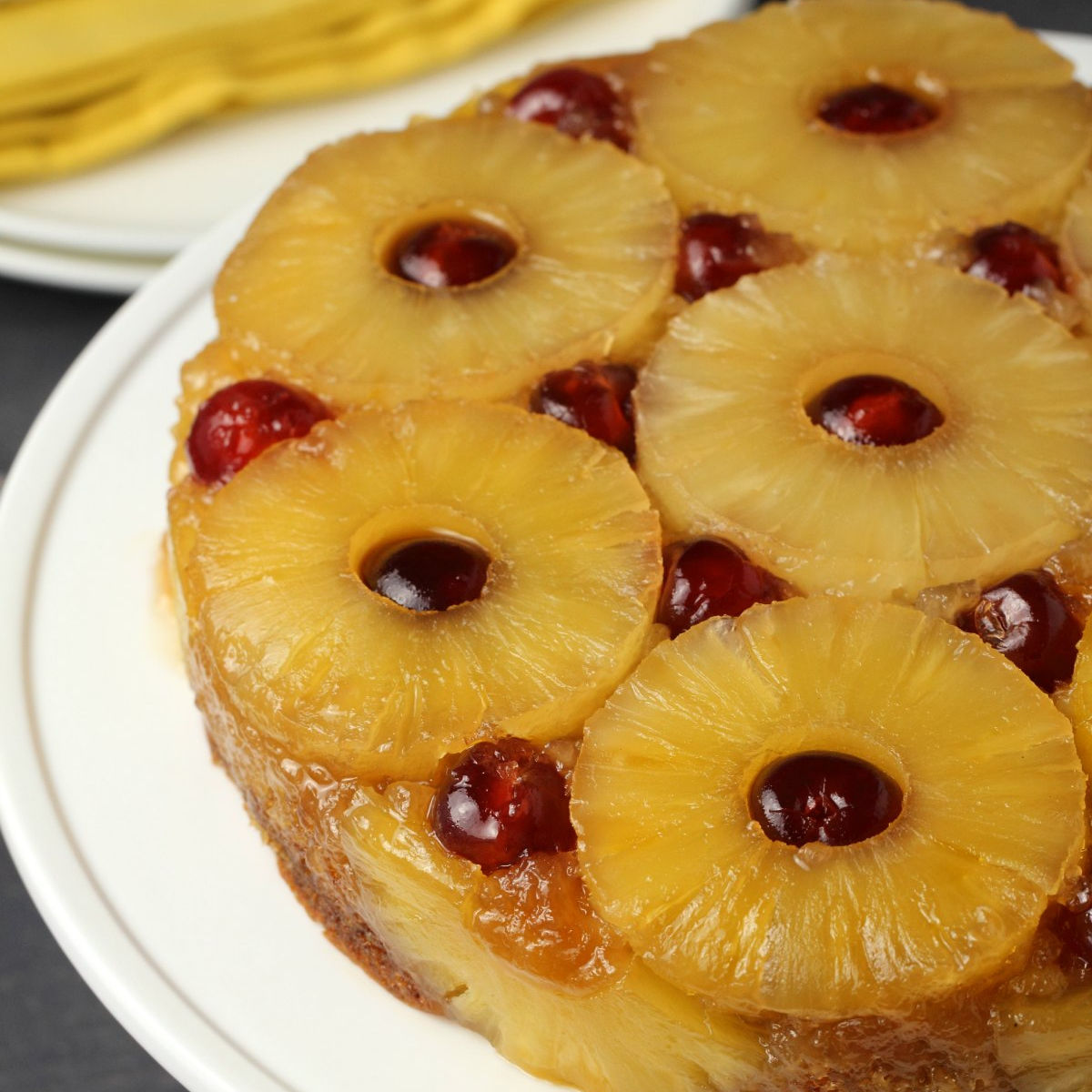Vegan Pineapple Upside-Down Cake