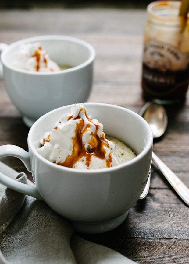 Caramel Banana Mug Cake