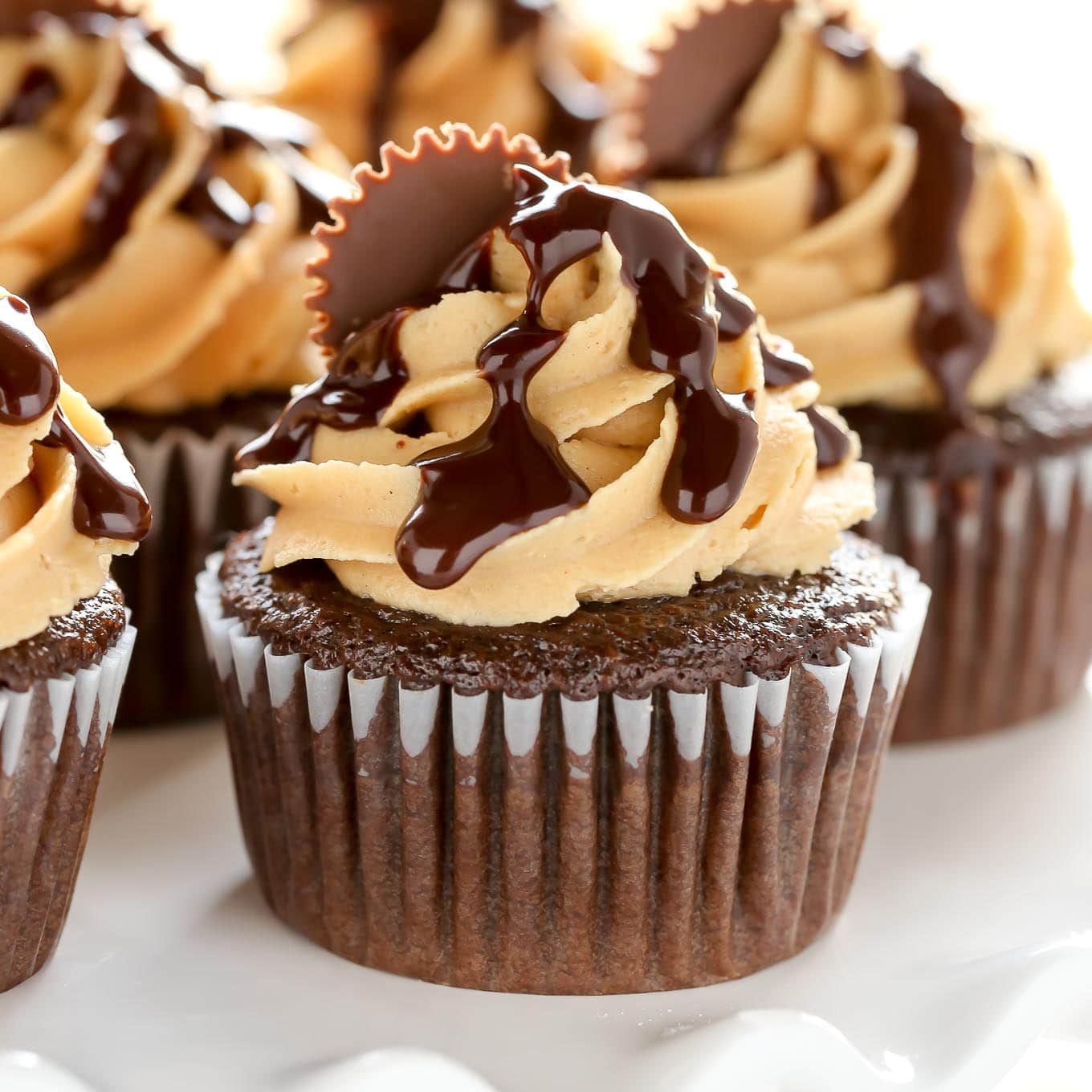 Peanut Butter Chocolate Cupcakes