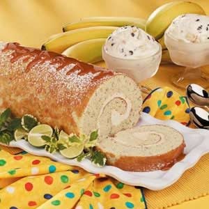 Caramel Banana Cake Recipe from Taste of Home