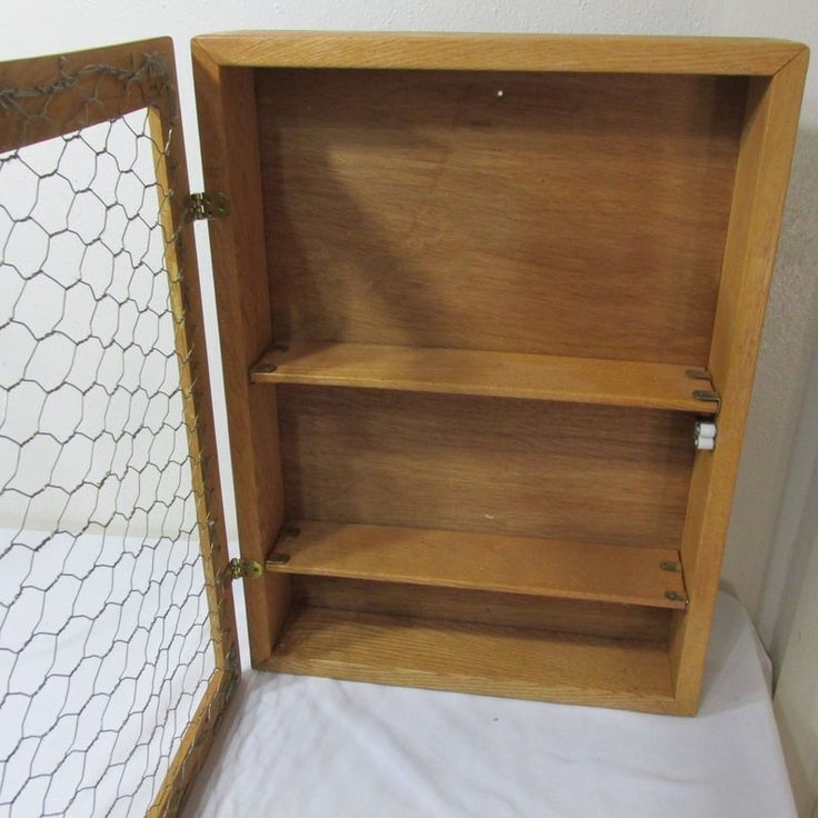 7. Secure the antique pharmacy cabinet doors