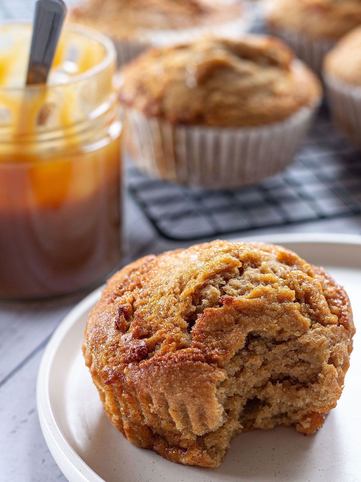 Banana Caramel Muffins