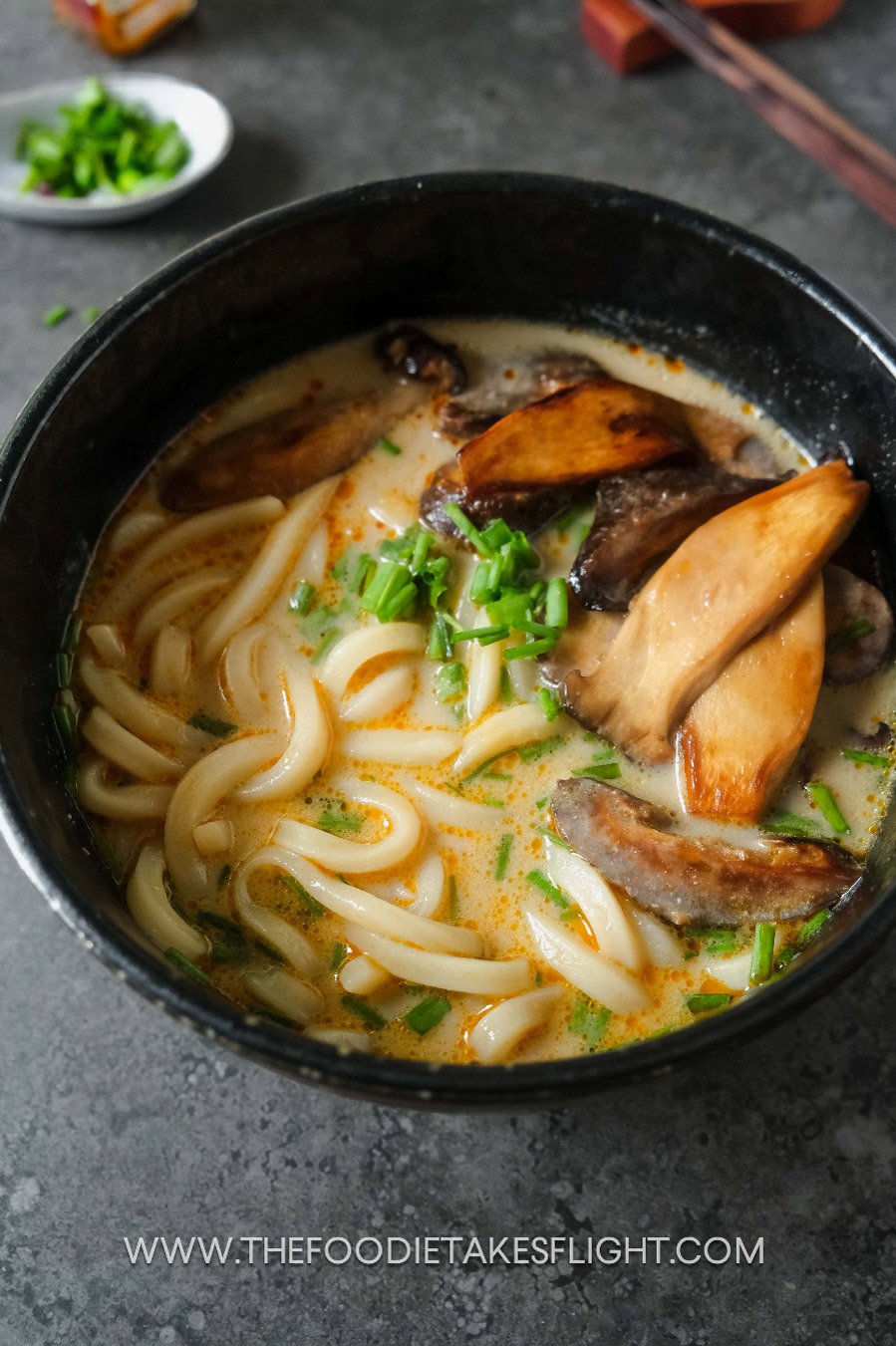 Mushroom and Tofu Udon Stir-Fry