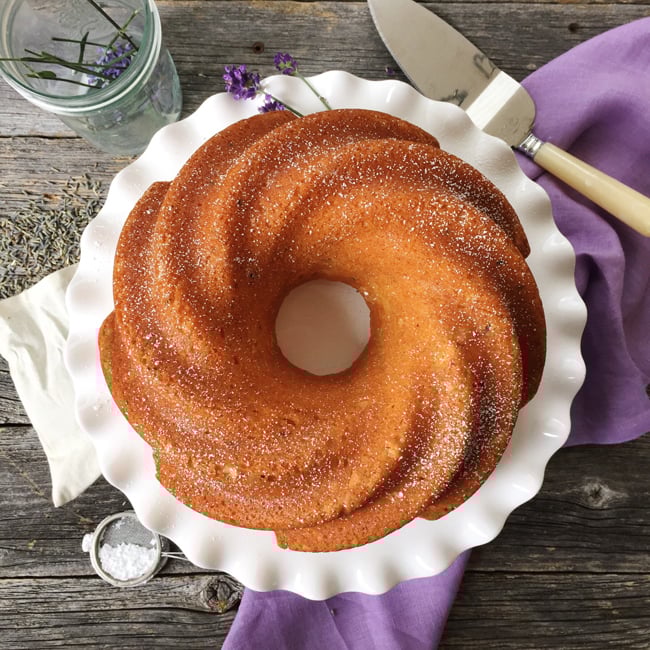 Lavender Honey Sponge Cake