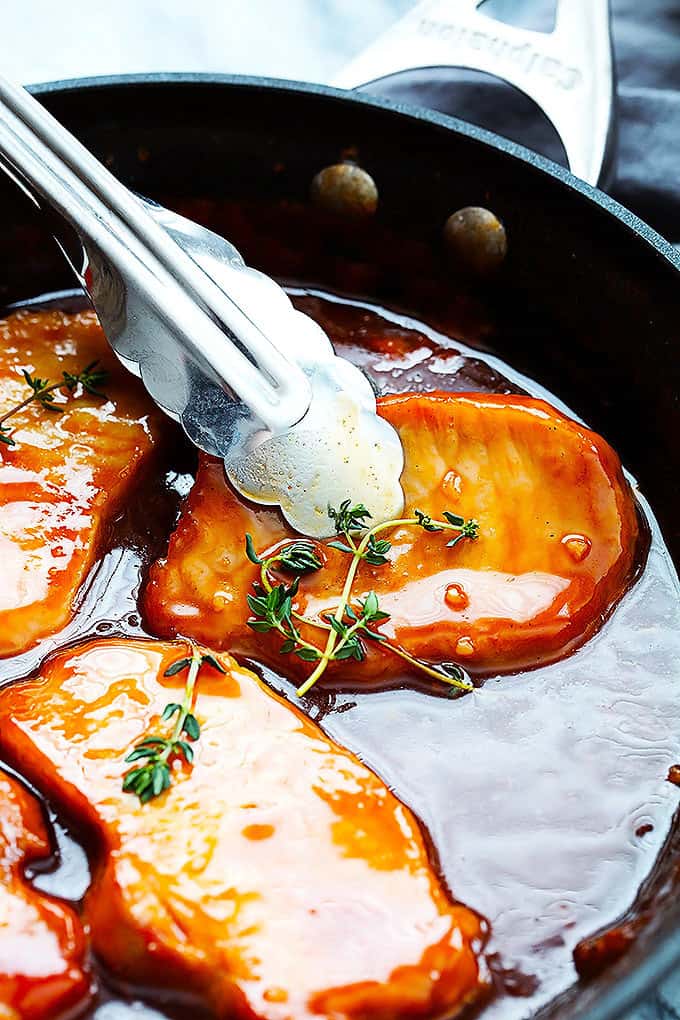 Maple Glazed Boneless Pork Chops