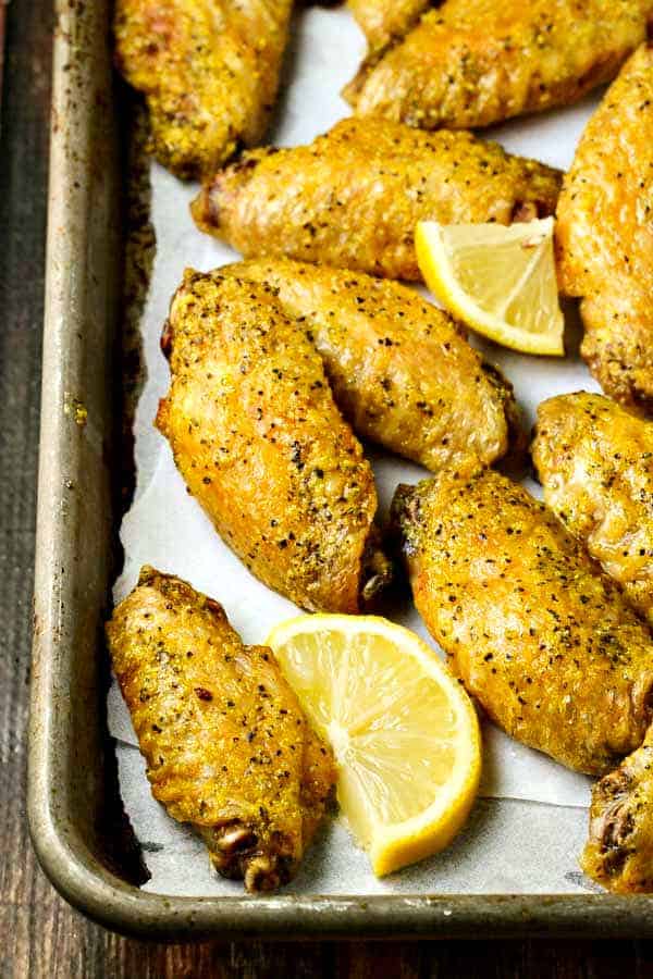 Baked Lemon Pepper Chicken Wings