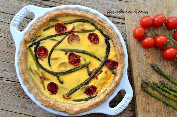 Pizza de berenjena y ricotta con masa de harina de espelta