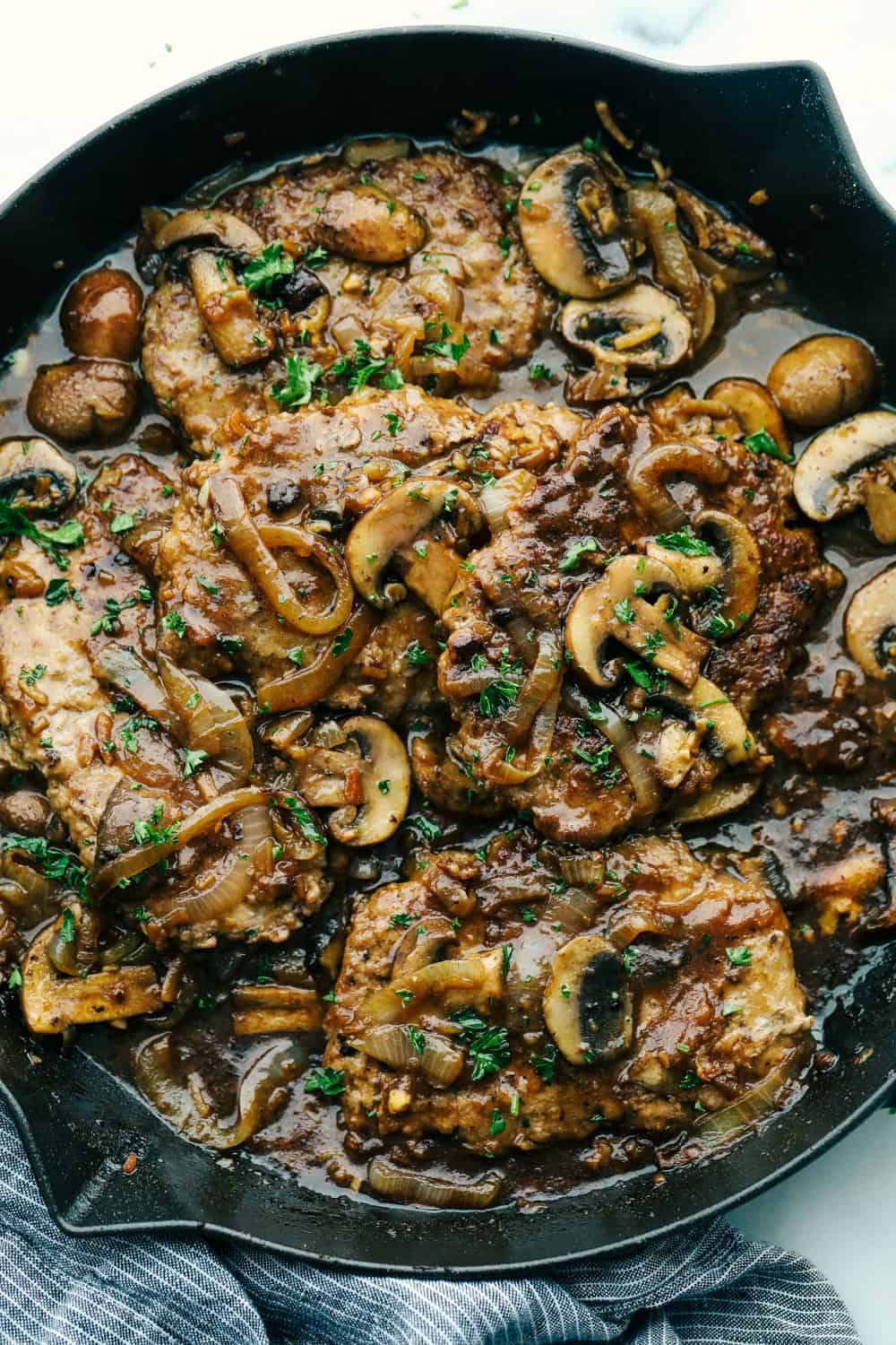 Cube Steak with Mushroom Sauce