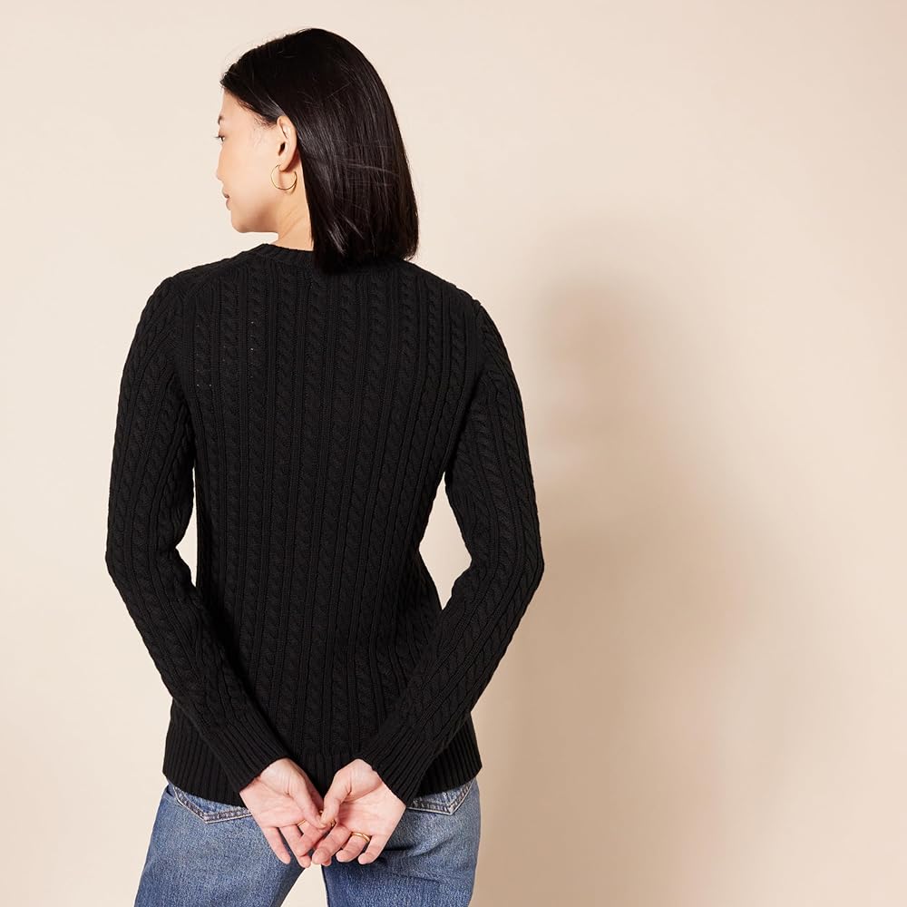 Amazon Essentials Women's Fisherman Cable Sweater