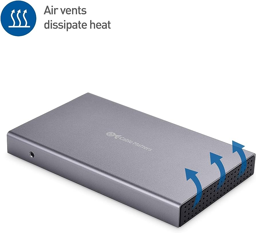 Cable Matters 10Gbps Aluminum USB-C External Hard Drive Enclosure