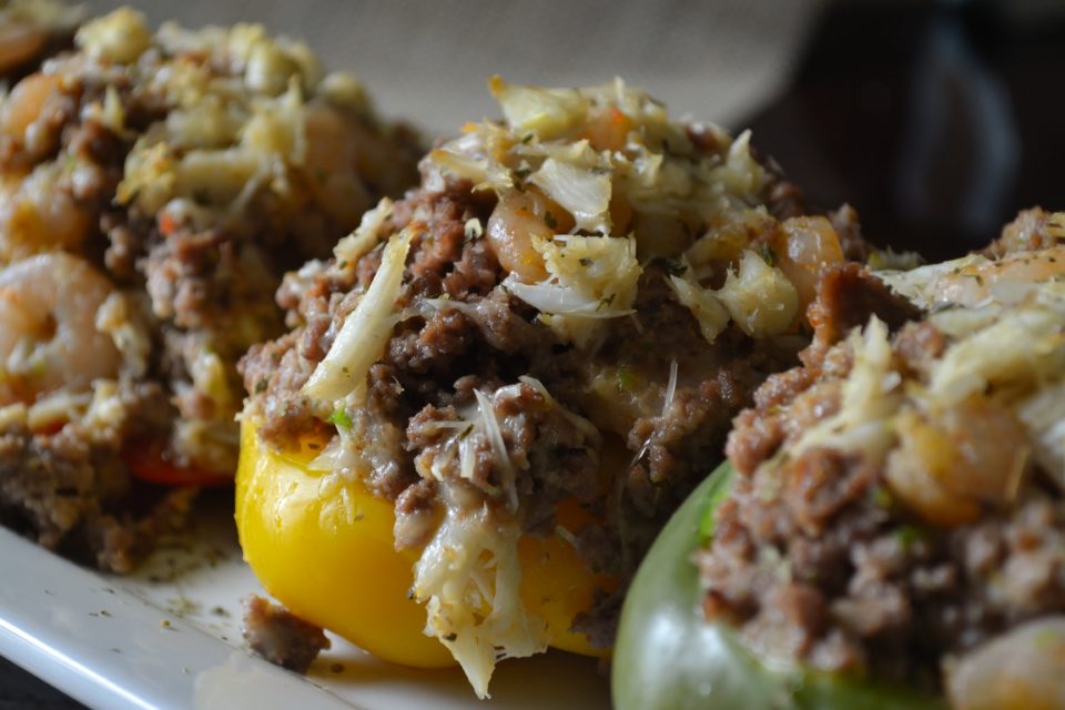 Seafood Stuffed Bell Peppers