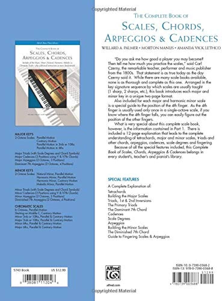 The Complete Book of Scales, Chords, Arpeggios & Cadences