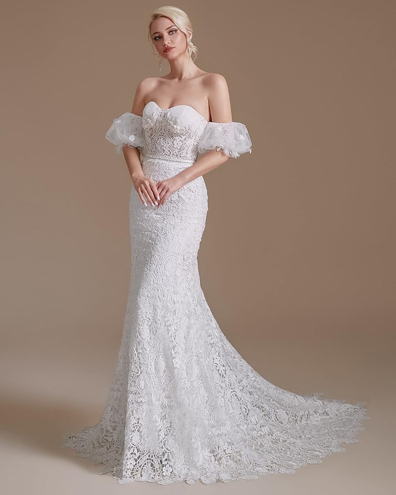 7. Babyonline Mermaid Racerback Wedding Dress