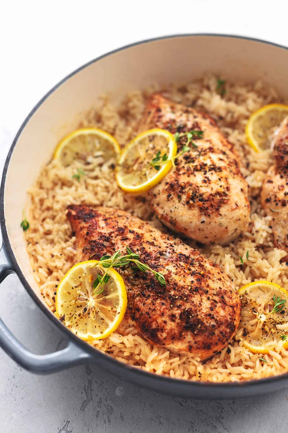 Lemon Garlic Chicken and Rice