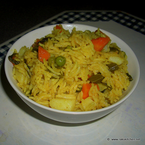 Vegetable Biryani with Coconut Milk