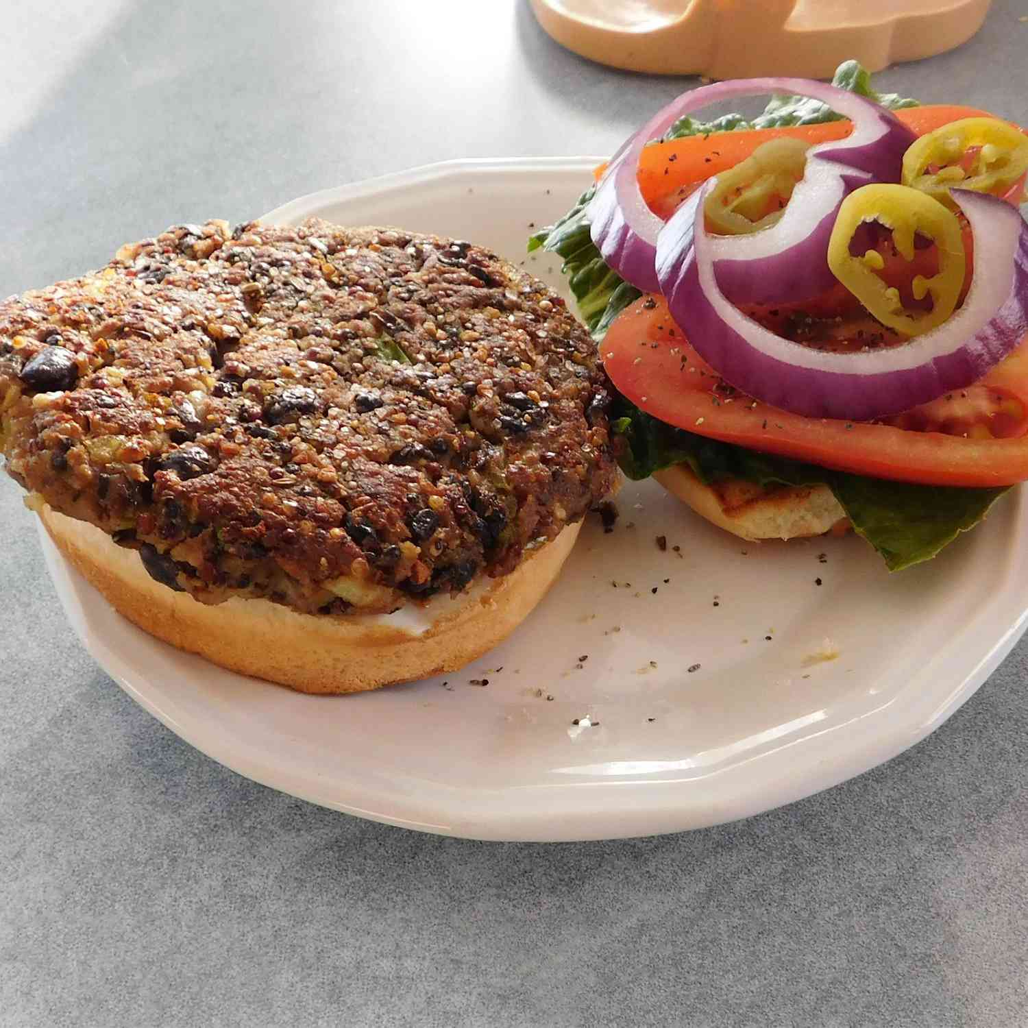 Quinoa and Black Bean Burger