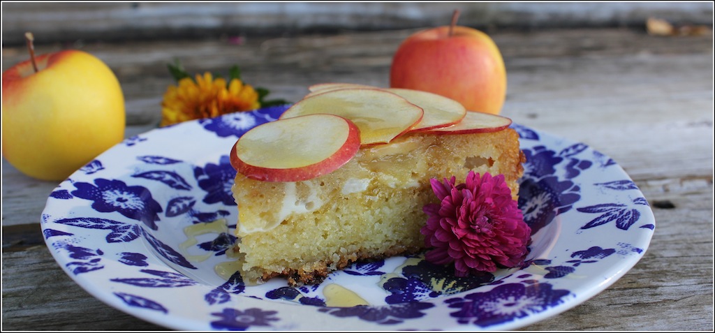 Lavender Honey Apple Cake