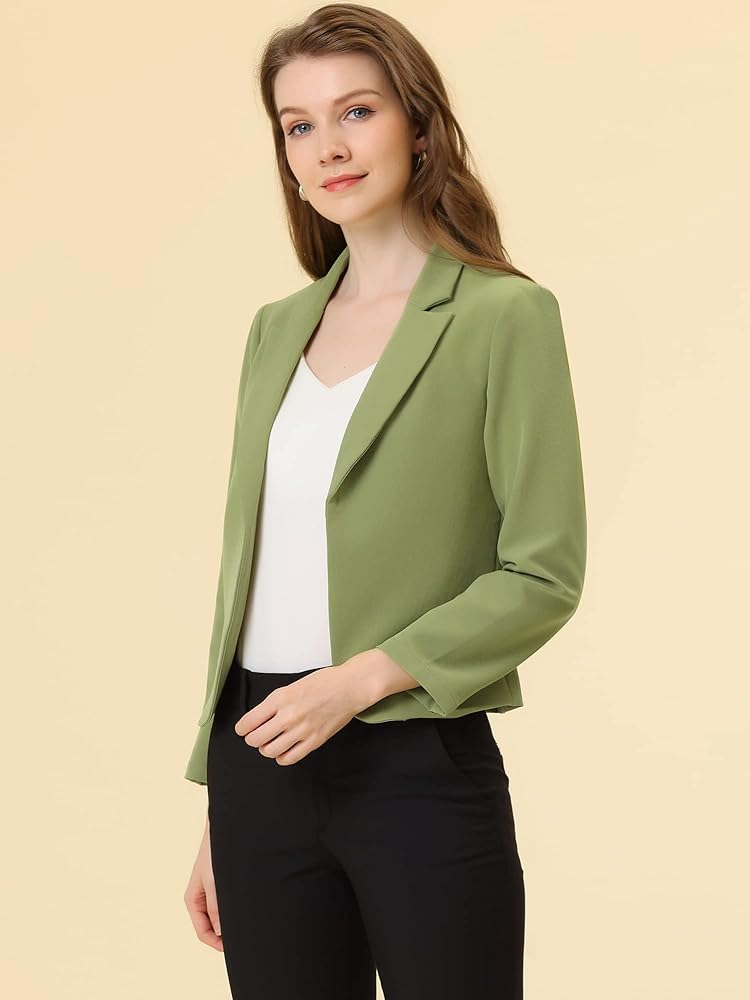 8. Versatile Women's Floral Checkered Suit Jacket - Effortlessly Stylish