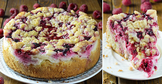 Raspberry Cream Cheese Coffee Cake
