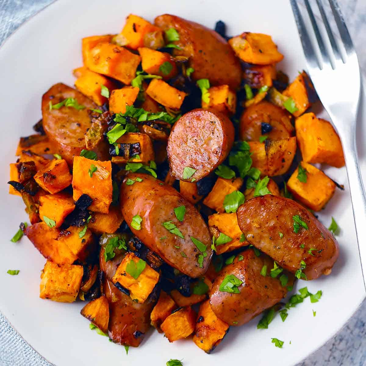 Kielbasa and Sweet Potatoes