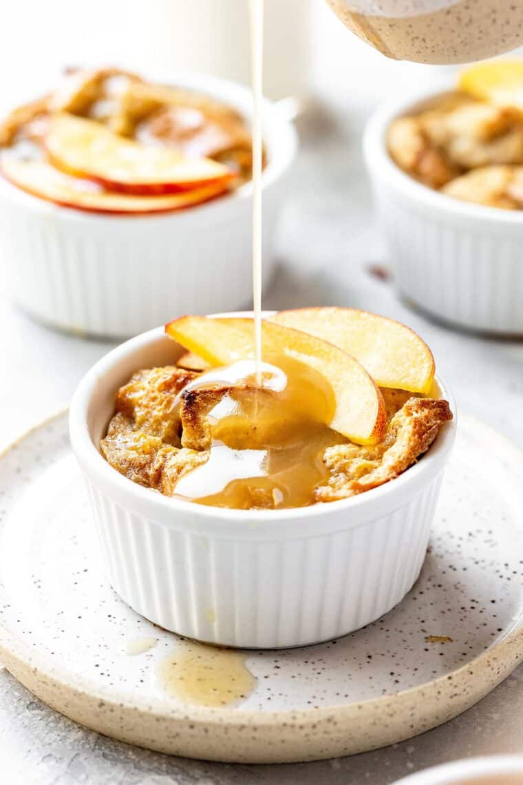 Peach Cobbler Bread Pudding