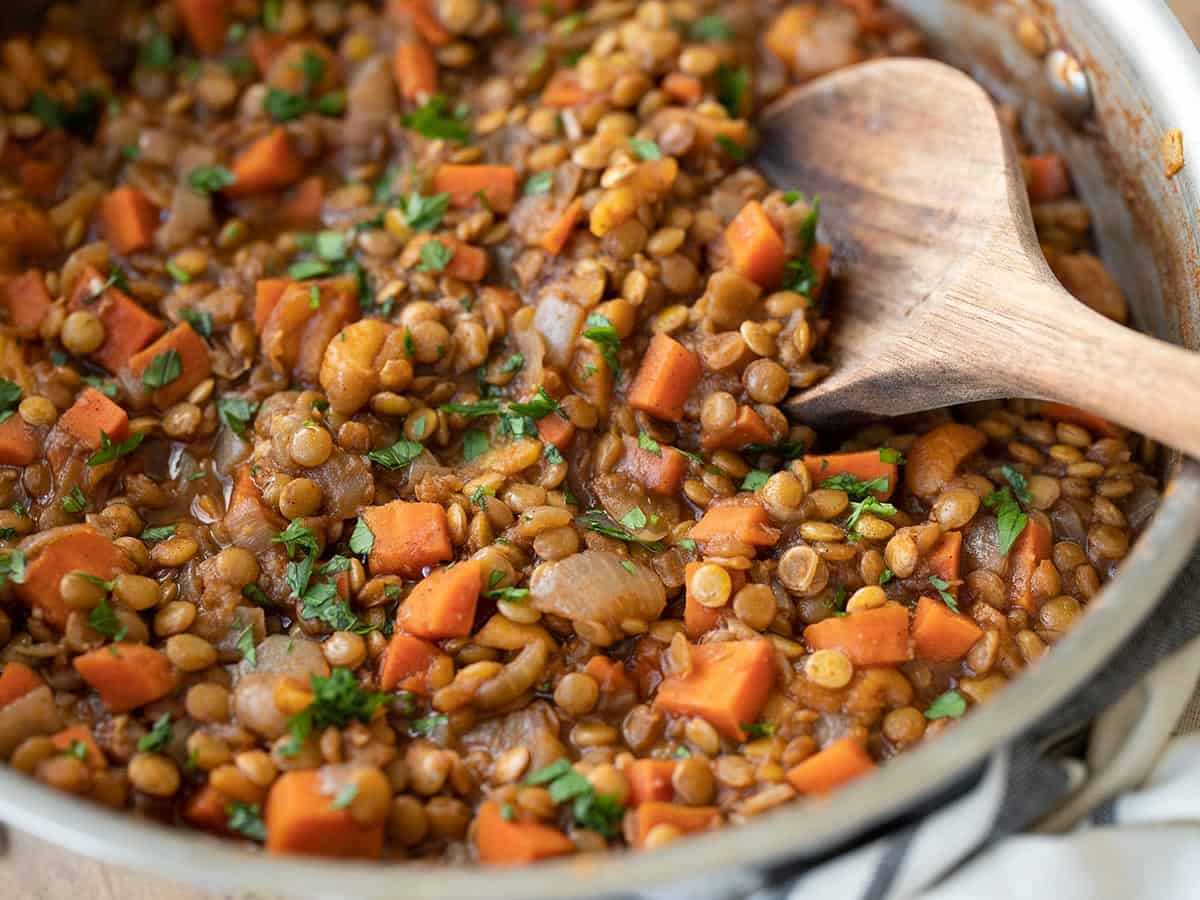 Lentil and Vegetable Skillet