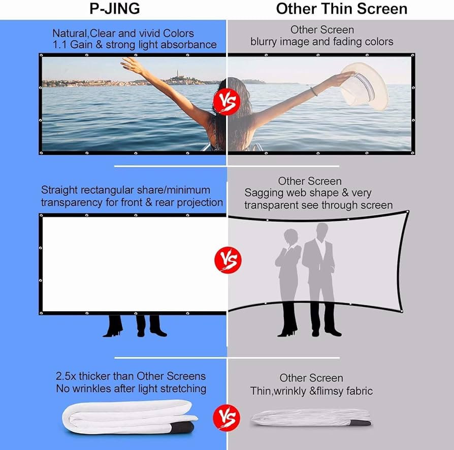 P-JING Portable Projector Screen
