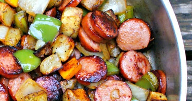 Kielbasa and Potato Hash