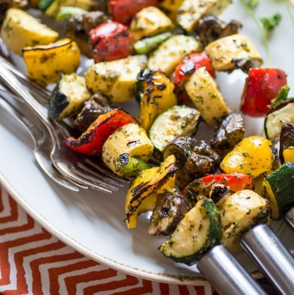 Thai Peanut Veggie Skewers